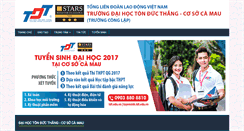 Desktop Screenshot of camau.tdt.edu.vn