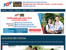 Tablet Screenshot of camau.tdt.edu.vn